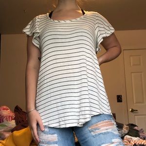 Long striped shirt